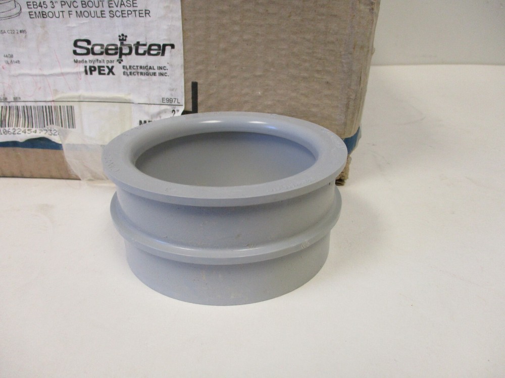 SCEPTER 077328, EB45 3" PVC MILD END BELL SOCKET MLD SCEPTER MEB-45
