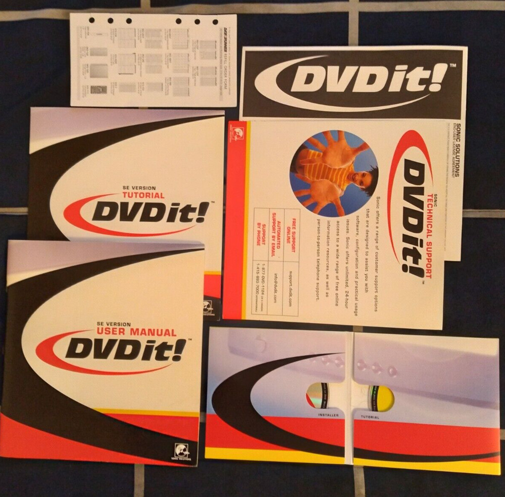 DVDit! Publish On DVD! Software  Without Box