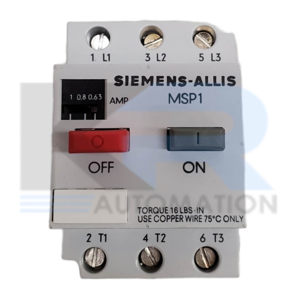 NEW Siemens MSP10EA11 Manual Starter Protector Open Type 0.36-1A