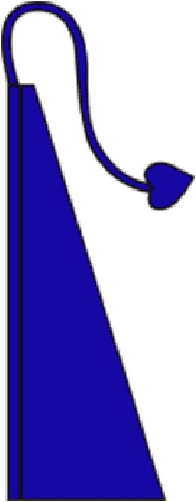 13ft Sapphire Blue Wind Dancer Flag Blue Solid Color Flag Bali Flag