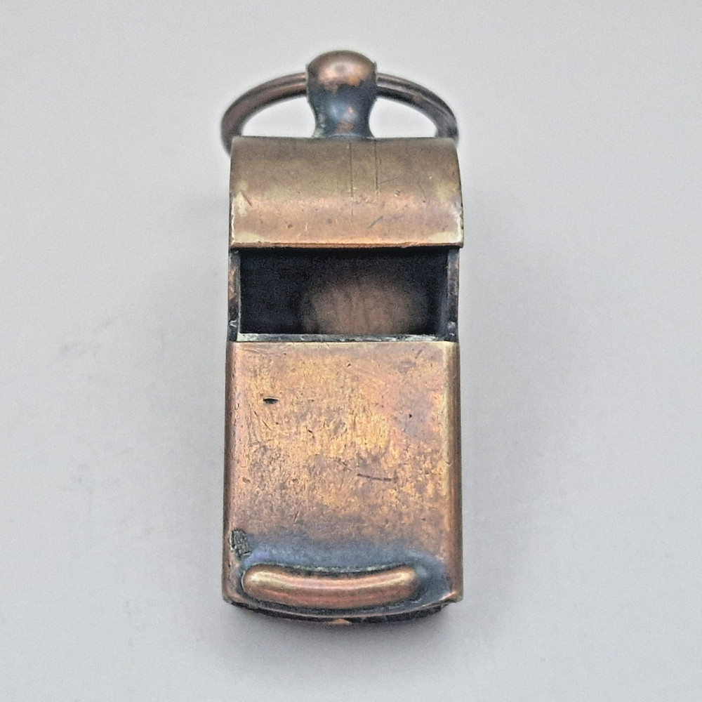 Vintage Copper Whistle with Ring