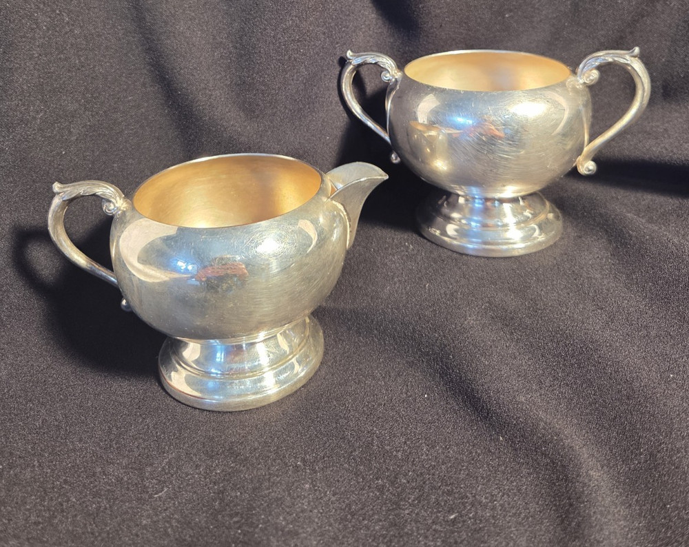 Guildcraft Silversmiths Creamer & Open Sugar