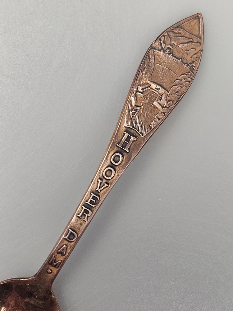 Vintage Solid Copper Souvenir Spoon Hoover Dam