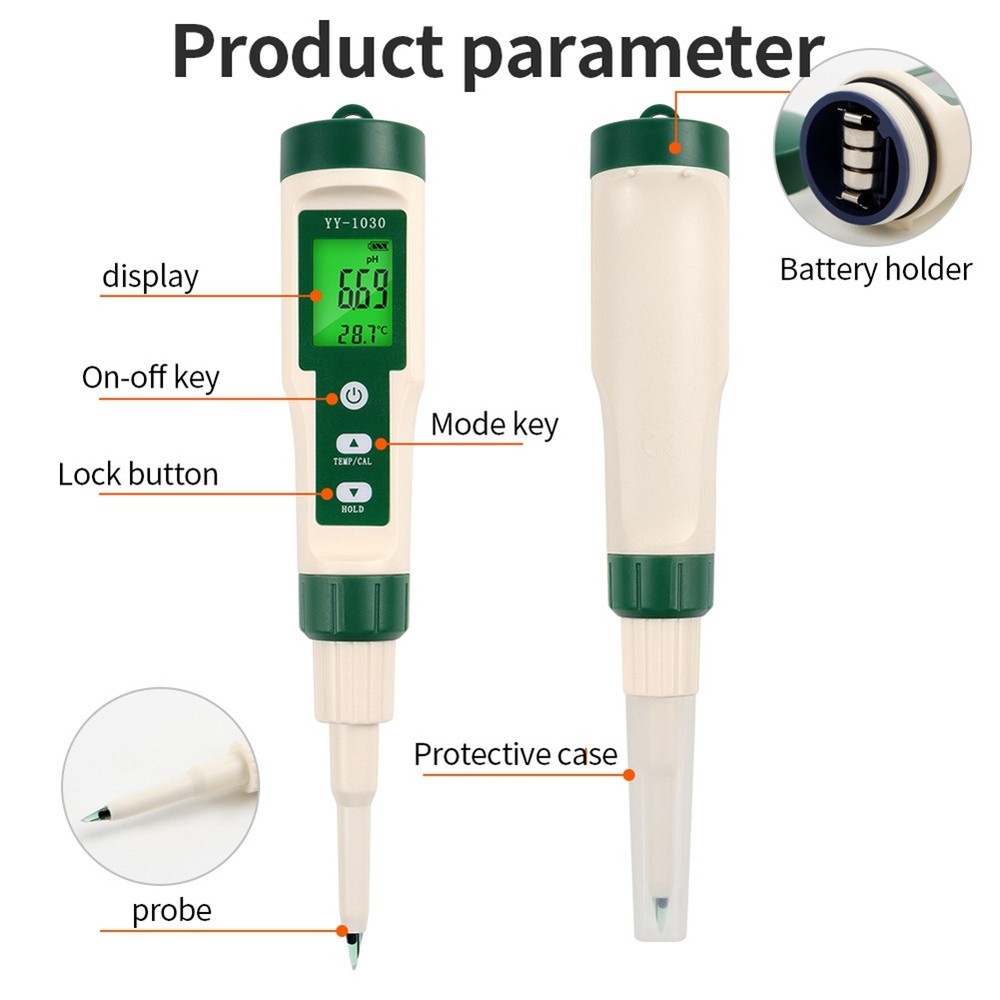 Professional Food Meter High Accuracy Sensor Temp Acidity Tester for6179