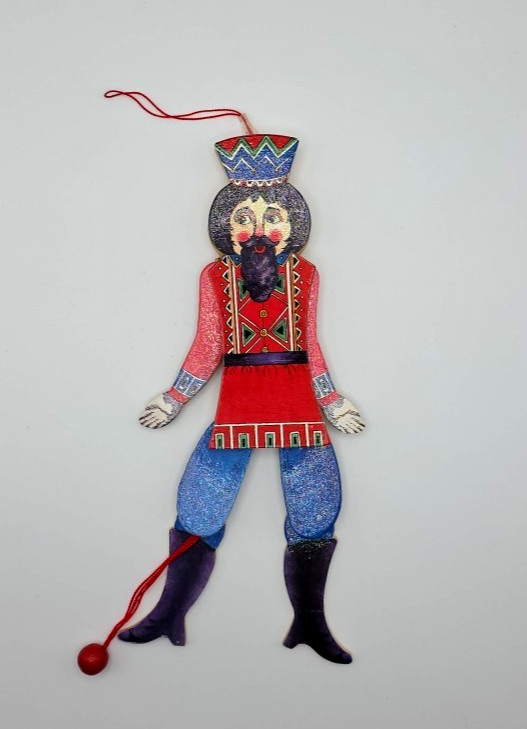 Vintage 1987 Terrie Floyd Wooden Dancing Pull String Jumping Jack Puppet