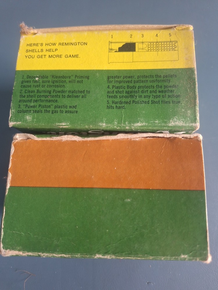 (2) VINTAGE REMINGTON , EMPTY, shell boxes, 12 ga., FREE FREIGHT