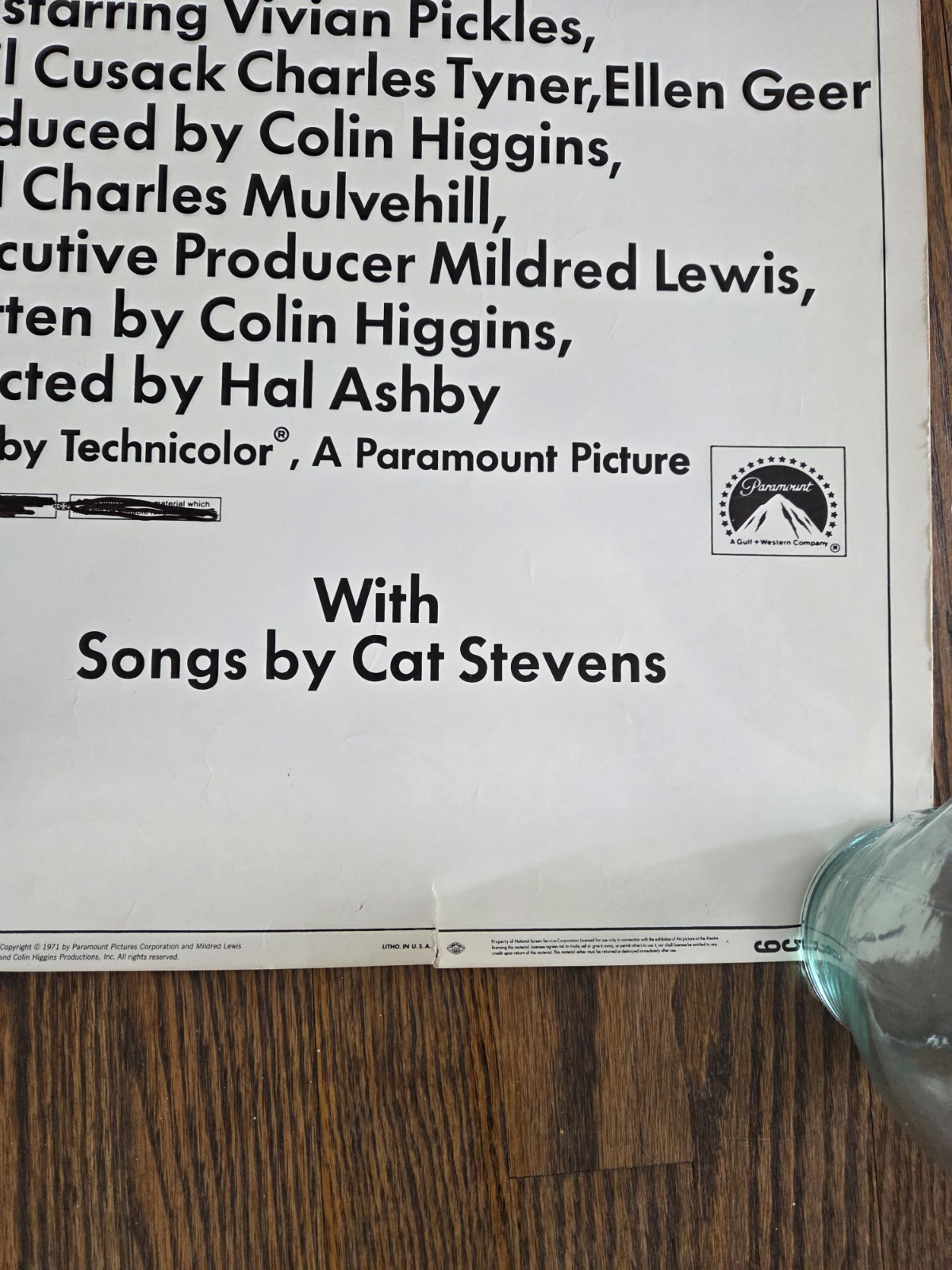 Harold And Maude Original Movie Insert Poster