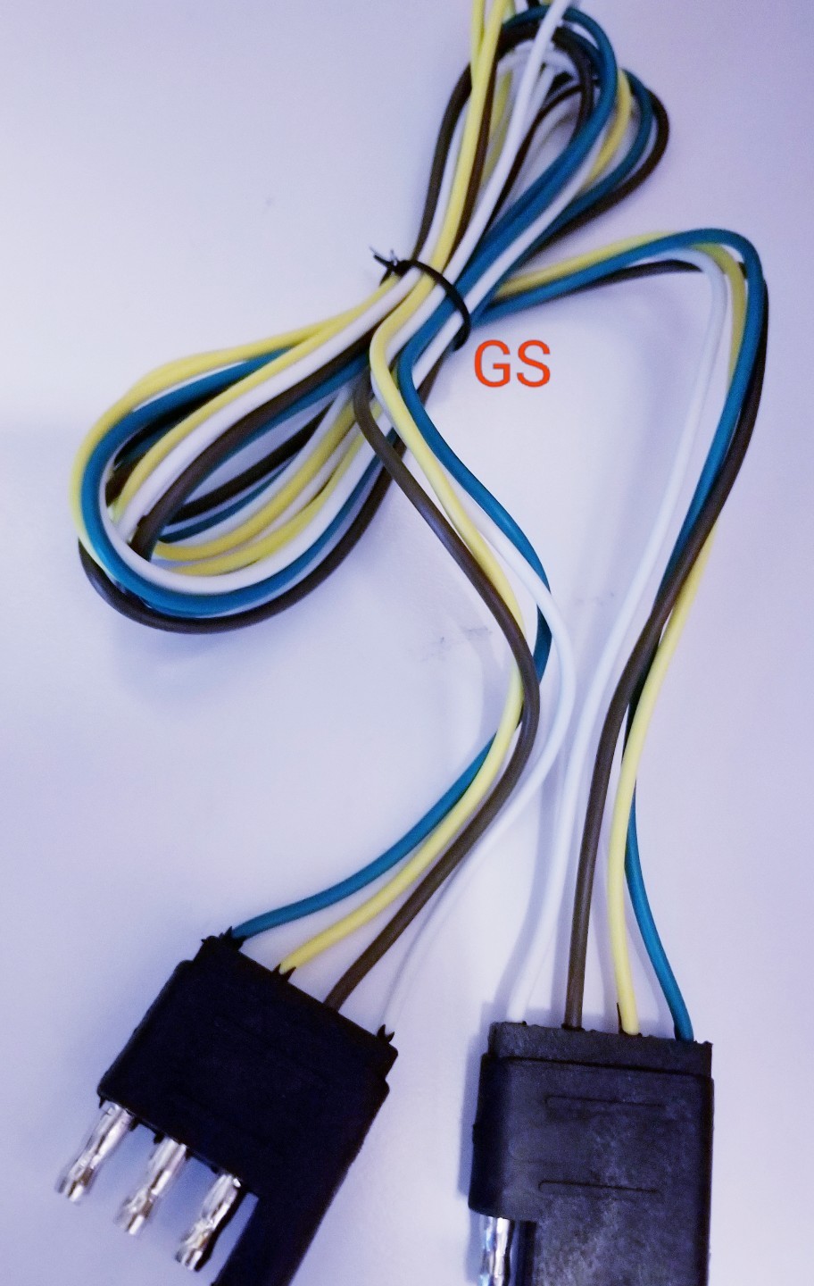 4FT Trailer Light Wire Harness 4 Way Wire Flat Connector Trailer Light Extension