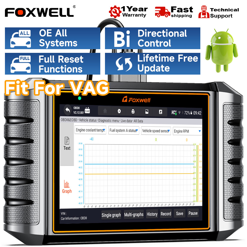 FOXWELL NT710 For VW Bidirectional Car OBD2 Scanner Auto Diagnostic ECU Coding