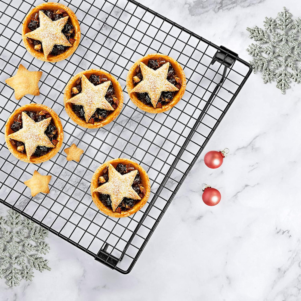 Upgraded Stackable Cooling Rack for Baking,3 Tier Jerky Rack Cooling Racks for C