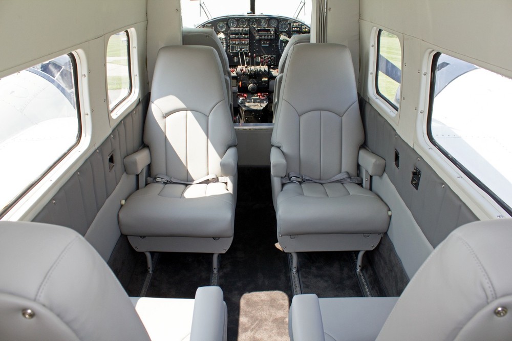 Cessna 414, 421 custom leather interior