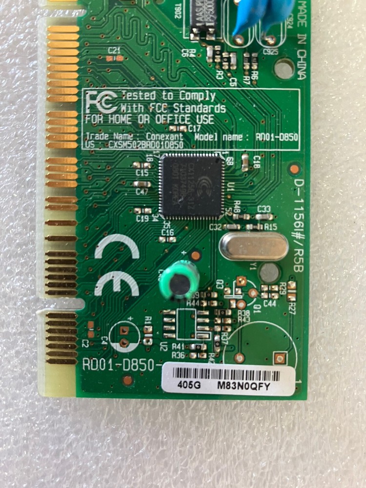 ~ Dell Optiplex Desktop Computer Modem RD01-D850 CN-0JF495 0JF495 Conexant