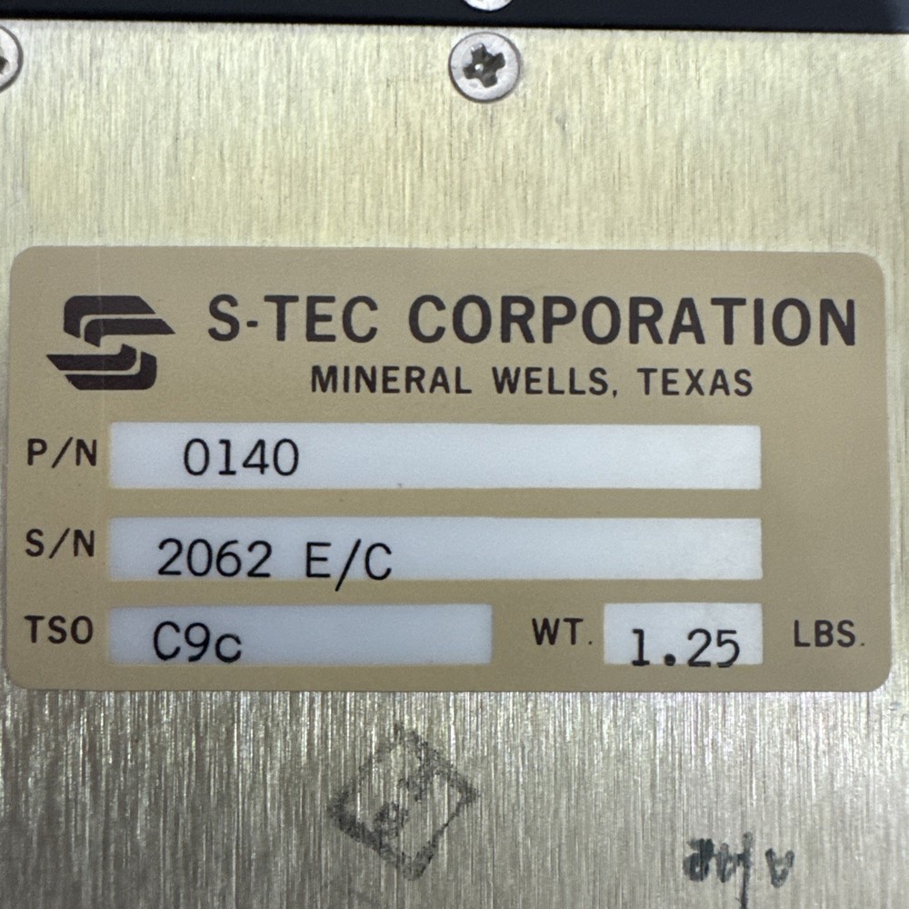 0140 S-Tec Auto Pilot Computer Assembly