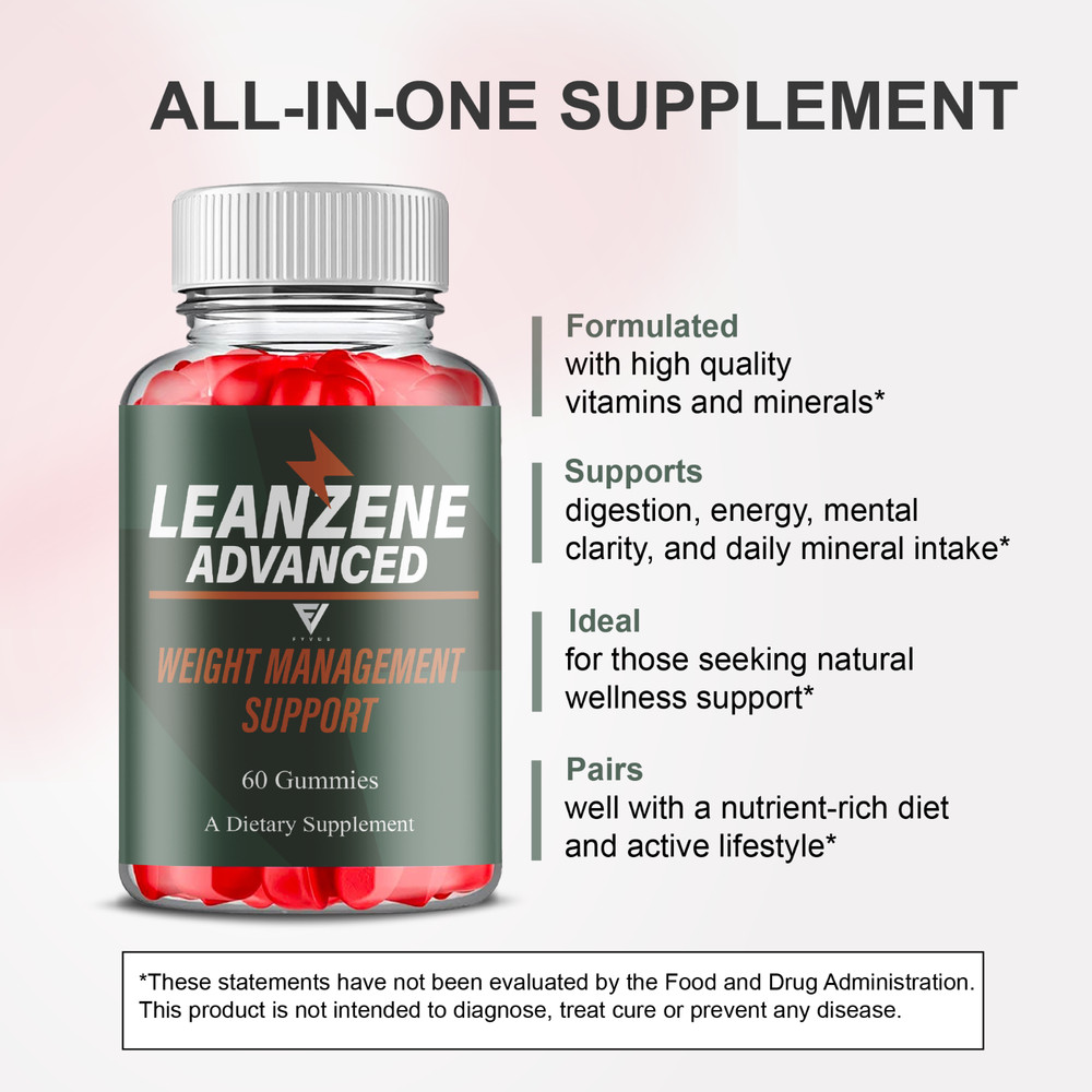 (5 Pack) Leanzene Weight Management, Leanzene Advanced Formula (300 Gummies)