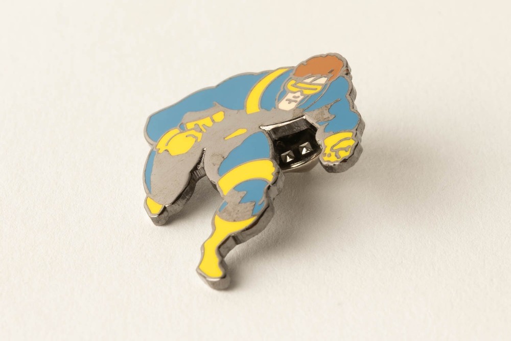 Cyclops Silver Metal & Enamel Pin Marvel Planet Studios Vtg