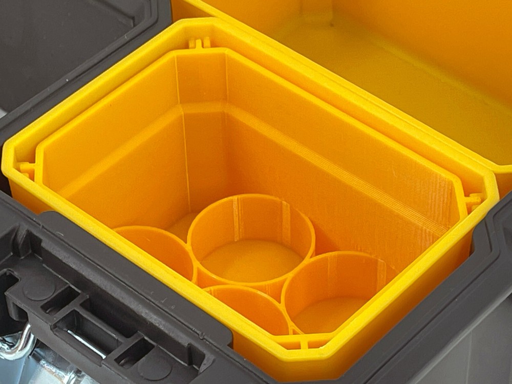 Dewalt Deep Pro Organizer Compatible AA AAA C D 9V Battery Insert Bin