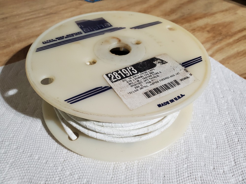 Alpha 2819/3 High/Low Temperature 3 Conductor Cable (1FT Per)