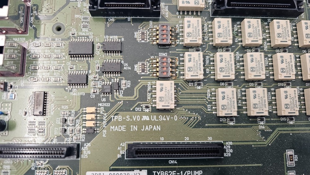 TEL Tokyo Electron 3D81-000039-V2 Interface Board PCB TYB62F-1/PUMP.