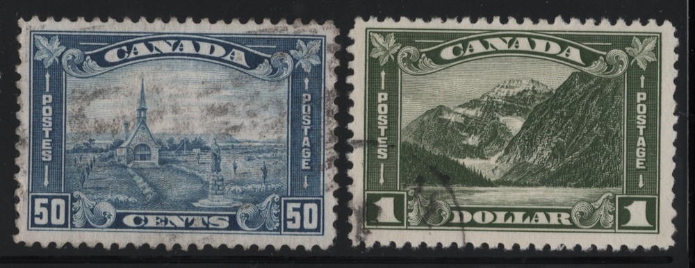 #176-177 Canada used well centered