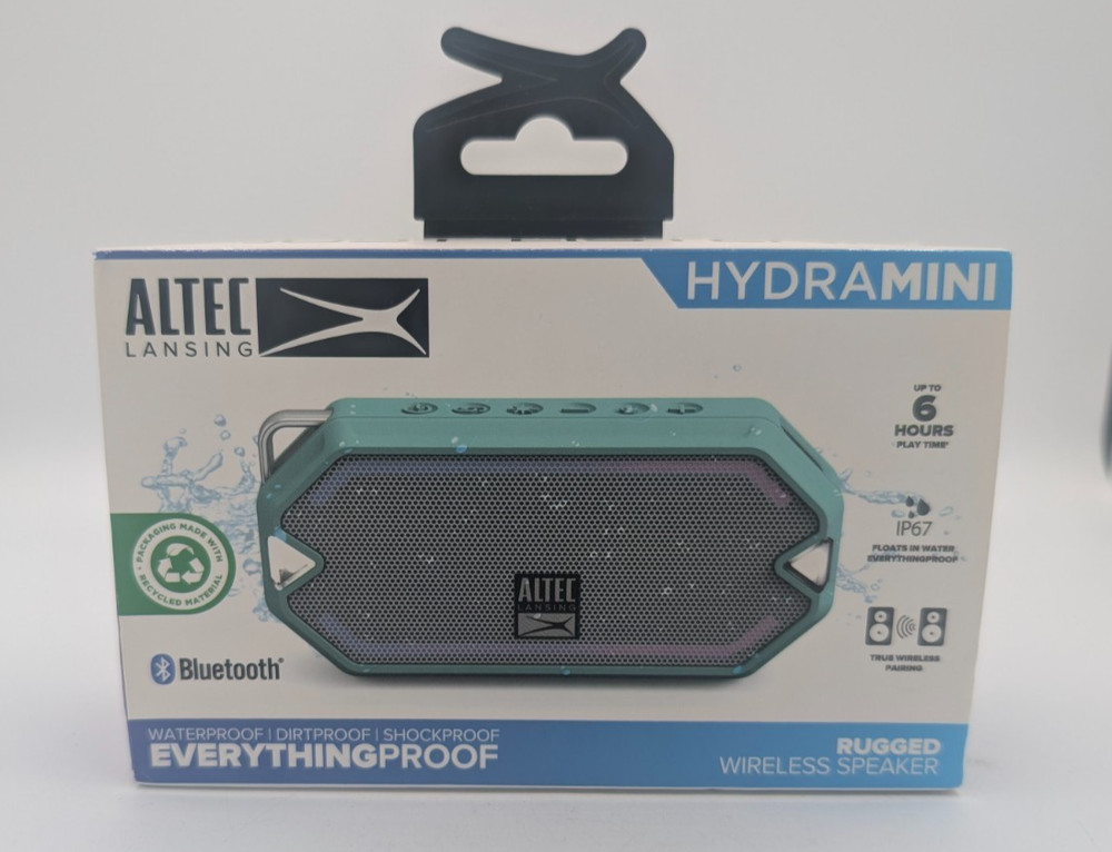 NEW Altec Lansing HYDRAMINI EverythingProof Wireless Bluetooth Speaker