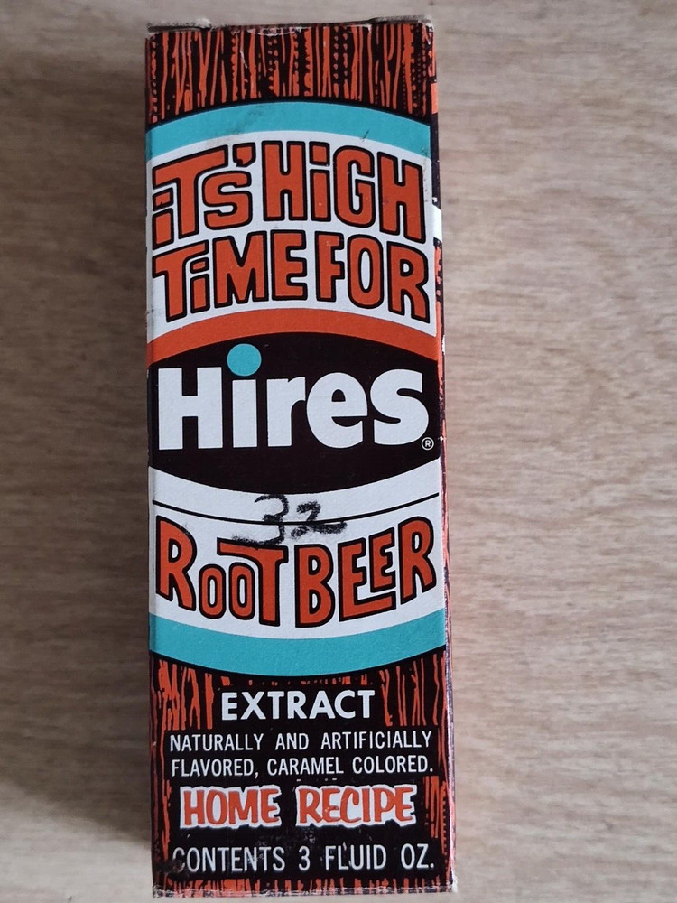 Vintage Hires Root Beer Extract with Original Box & Instructions