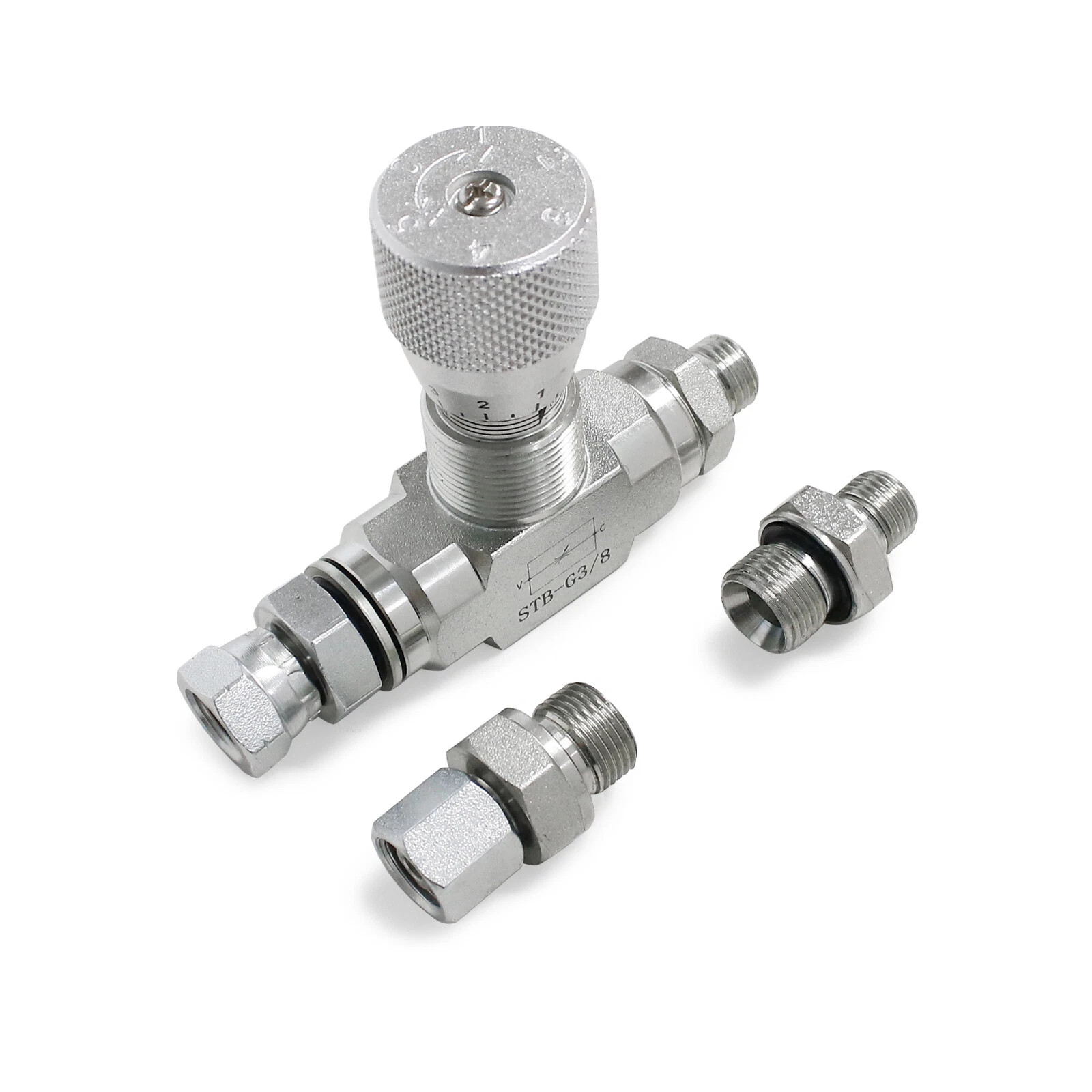 3/8" L08 - Hydraulic Flow Control Valve - STB-G3/8 - Mini Excavator-In Stock USA