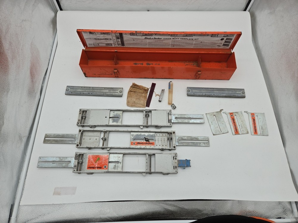 Black and Decker Hinge Butt Template Set. Doors, cabinets, Full sized set
