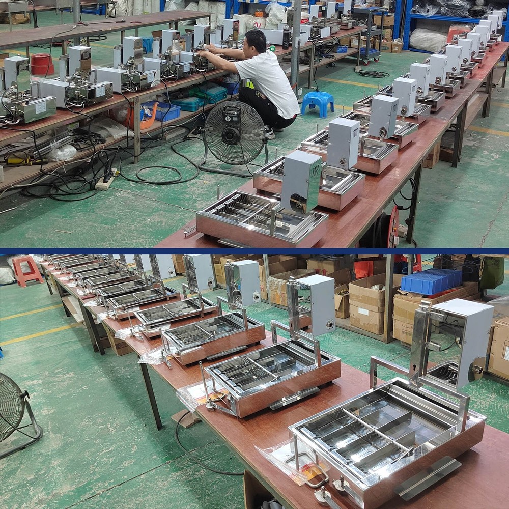 Kolice Automatic 6 Rows Donut Frying machine, Mini Donut Machine 2600pcs/hour