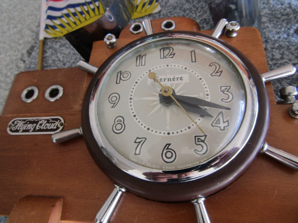 Clipper Ship Clock & Night Light, United Clock Corp.