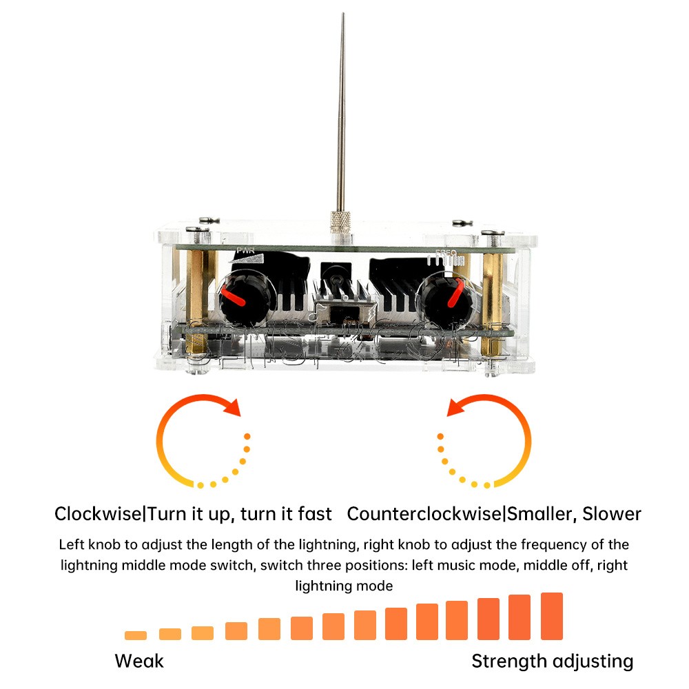 Bluetooth Music Tesla Coil Plasma Loudspeaker Touchable Artificial Lightning DIY
