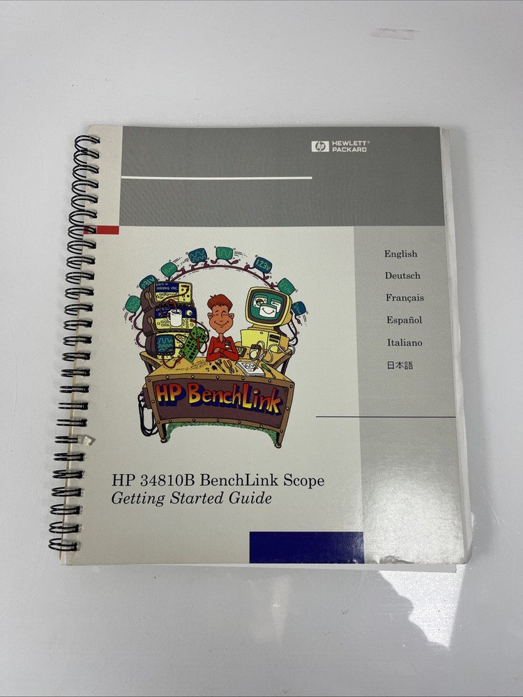HP 34810B BenchLink Scope Getting Started Guide Edition 1 E0596
