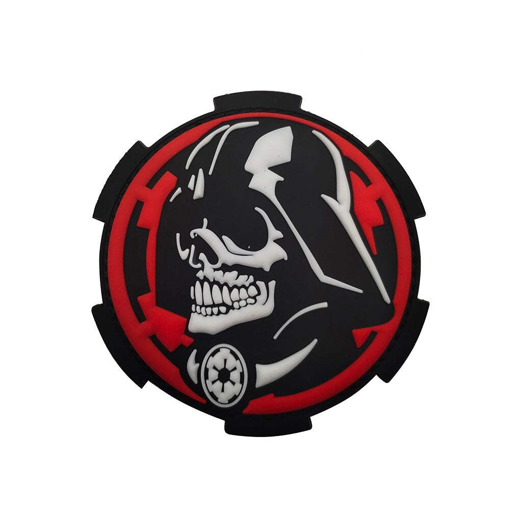 Vader Skull Star Imperial Wars Hook and Loop Morale Patch Army Navy USMC Air For