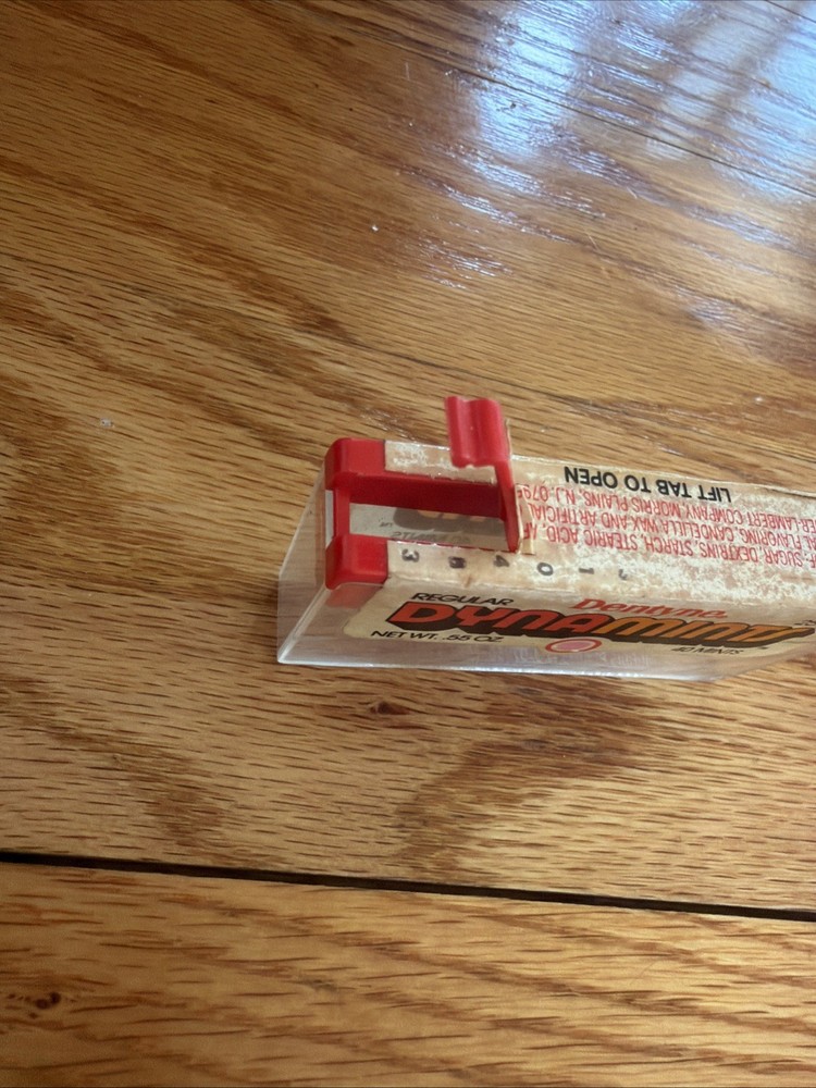 Vintage Dentyne Dynamints Plastic Mint Candy Container 1970s or 80s