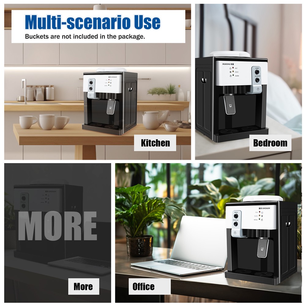 5 Gallon Hot/Cold Water Dispenser Top Loading Countertop Drinking Machine