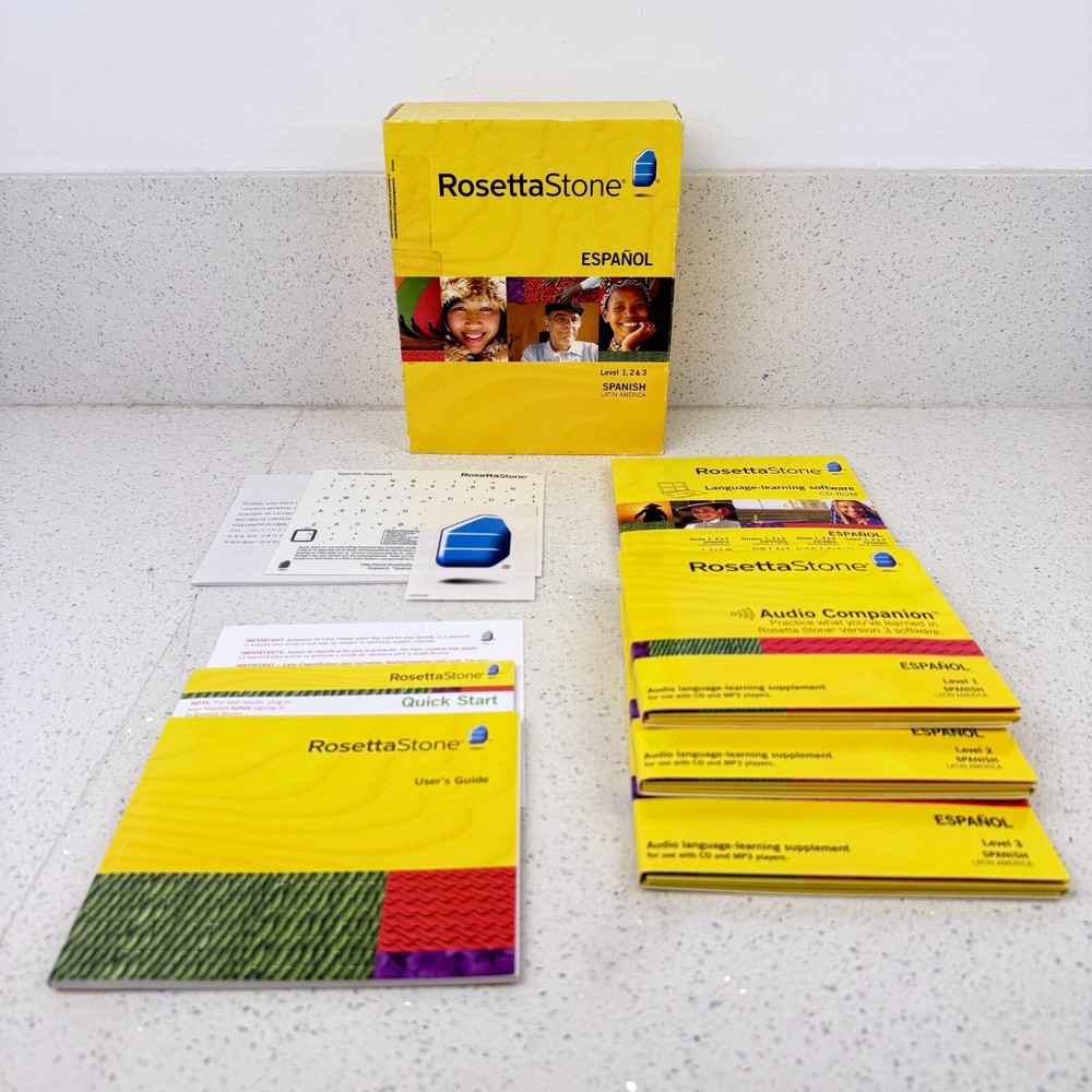 Rosetta Stone Español Spanish Version 3 Level 1, 2, & 3