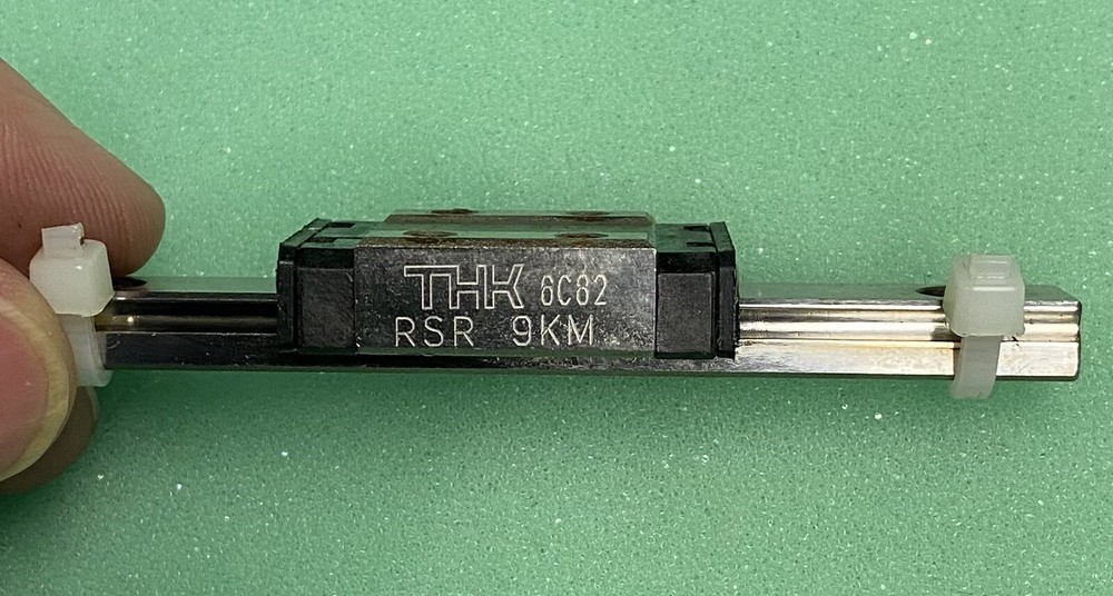 THK RSR9KM Linear Slide 75mm long 1 slide block used