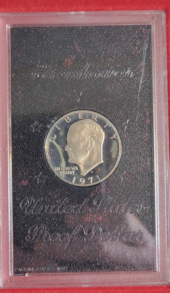 1971 S Eisenhower Silver Dollar US Proof Coin Set