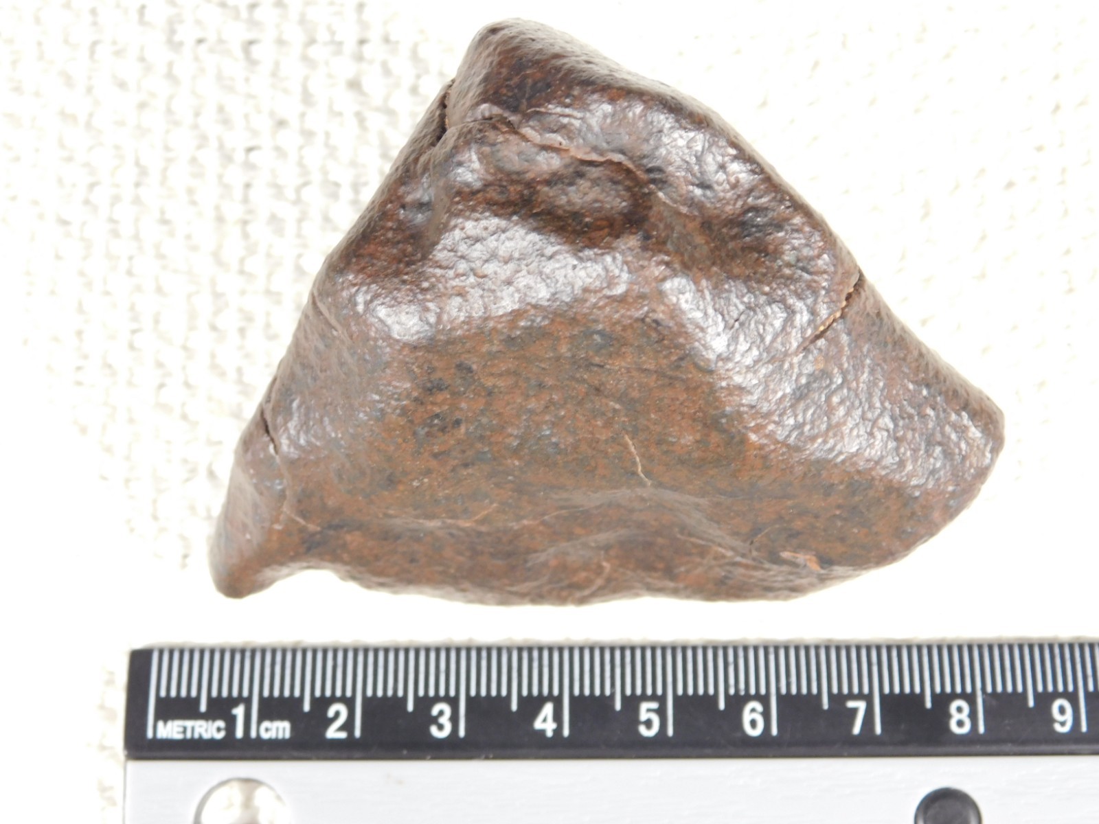 Larger! Stony METEORITE with DARK Fusion Crust and REGMAGLYPTS Libya 251gr