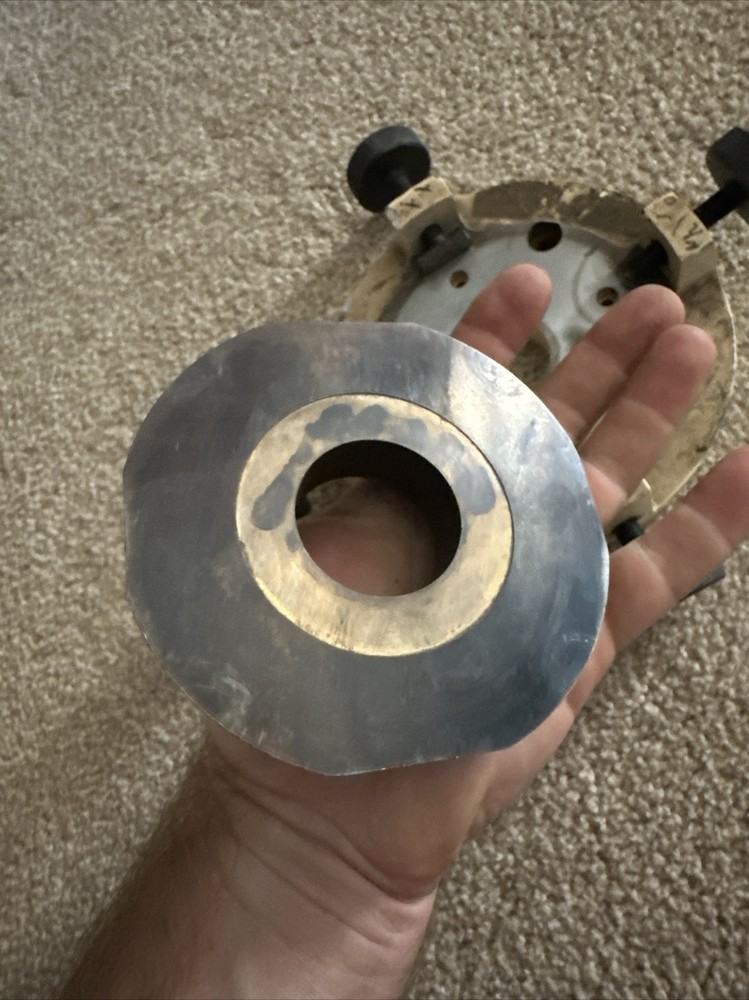 K&E Keuffel Esser Optical Alignment X Y Adjustable Base Plate W/ Mounting Ring