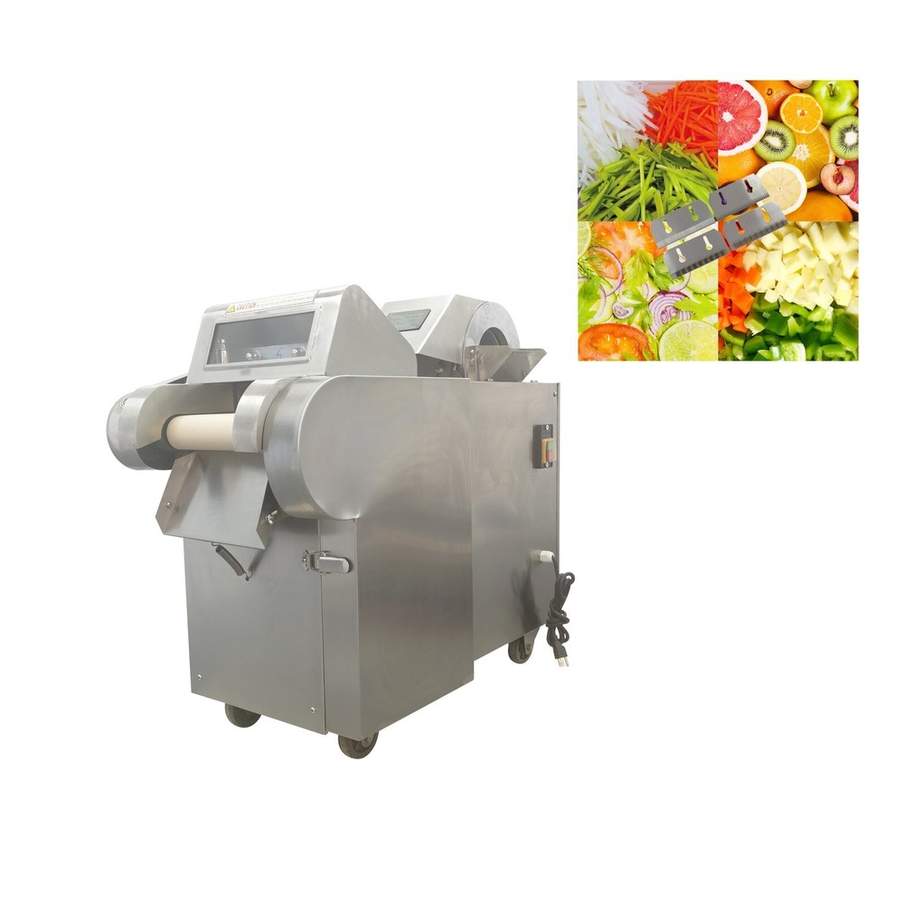 110V Automatic Fruit & Vegetable Slicing/Shredding/Dicing Cutting Cutter Machine