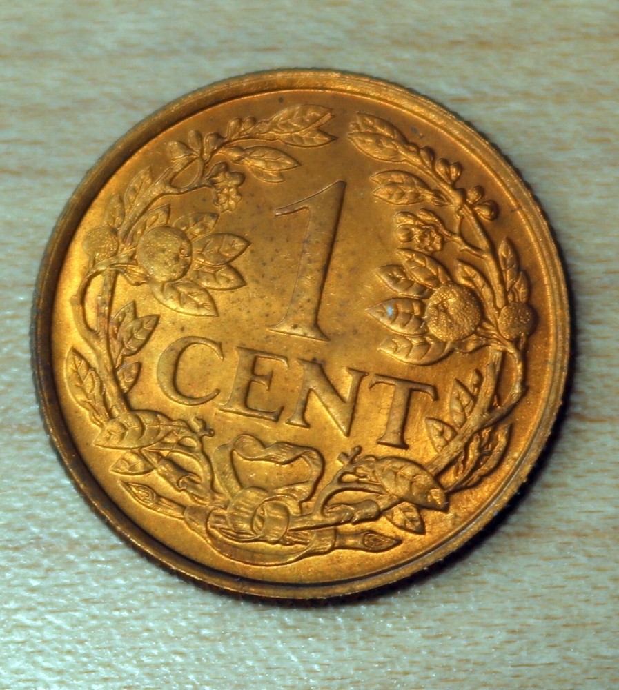 1961 Netherlands Antilles 1 Cent Unc.