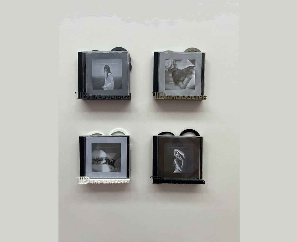 T Swift Inspired CD Wall Mount - "The Manuscript" double disk TTPD