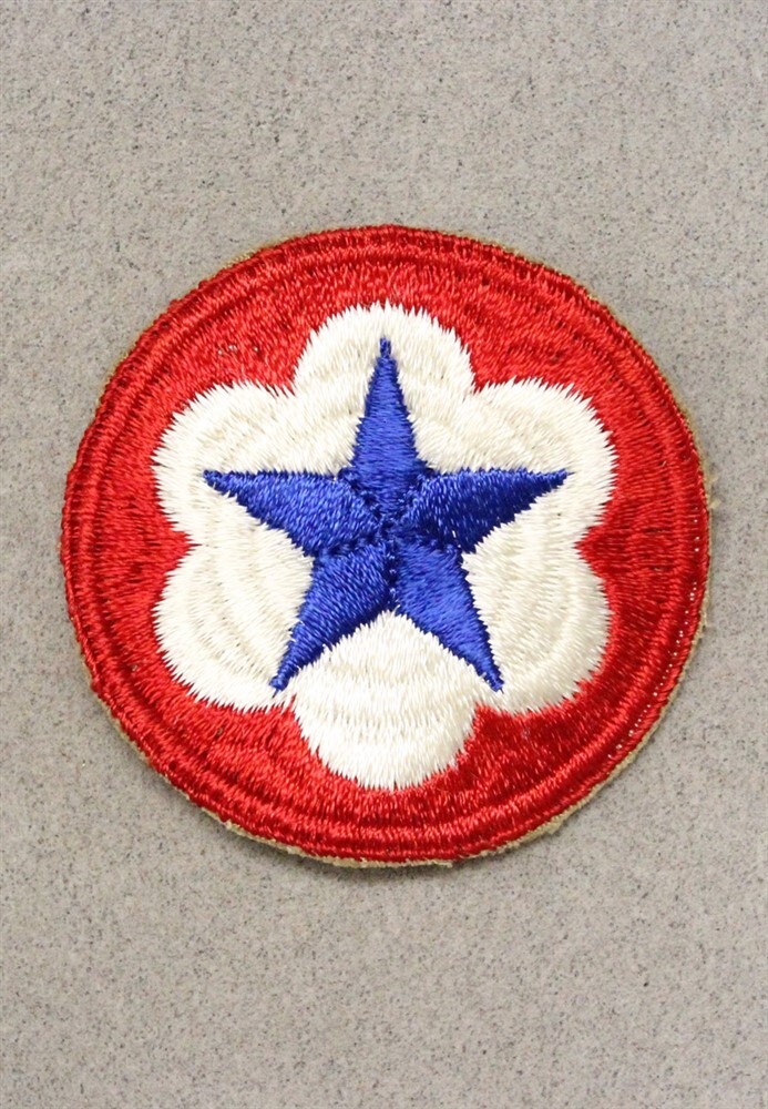 Army patch 6535: Army Service Forces - cut edge w/row stitching