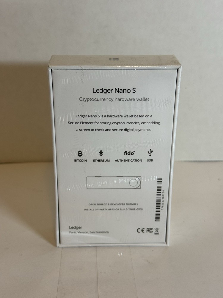 Ledger Nano S Cryptocurrency Hardware Wallet USB OLED Display Secure Storage