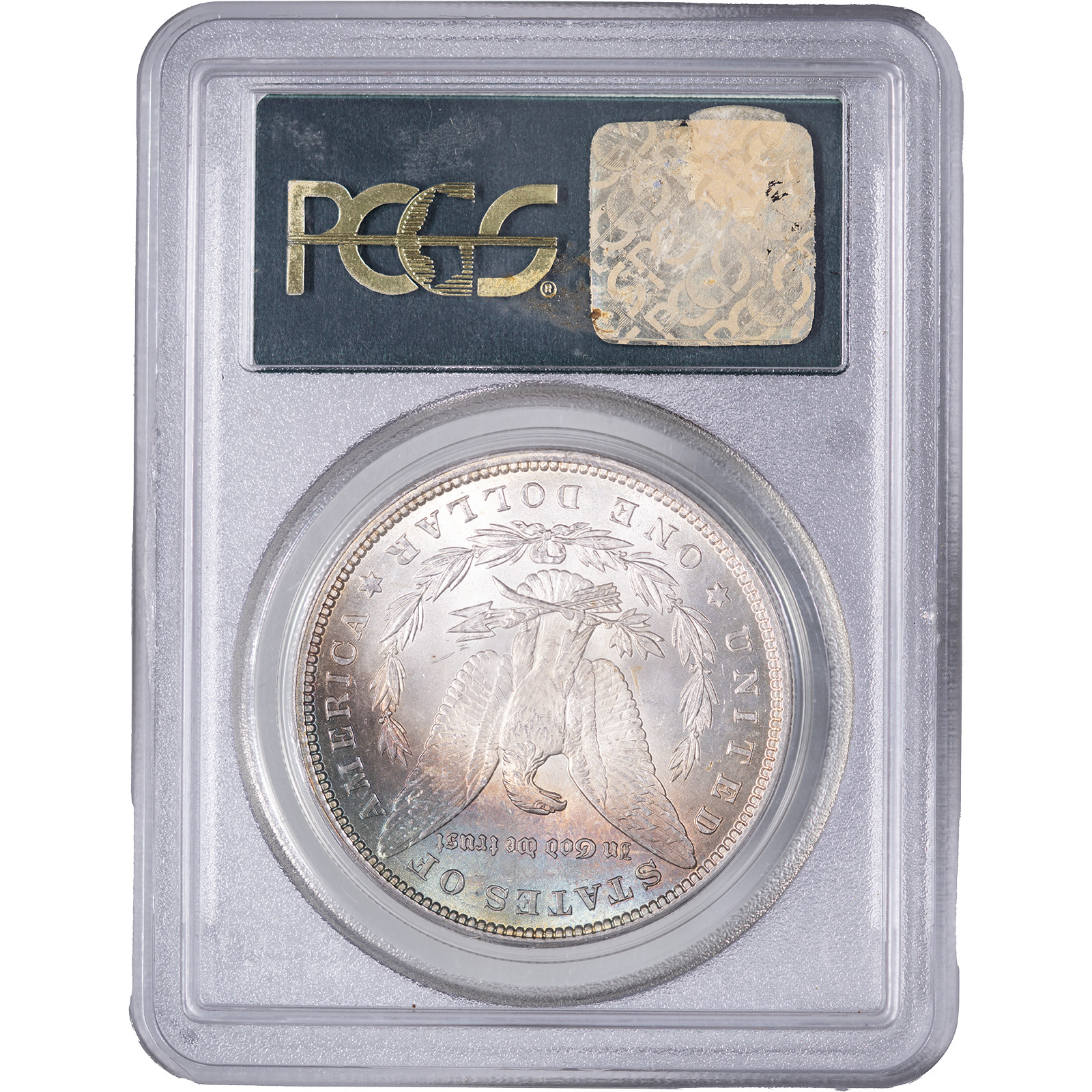 1884 $1 Morgan Silver Dollar ~ PCGS MS63 - OGH - Reverse Toning