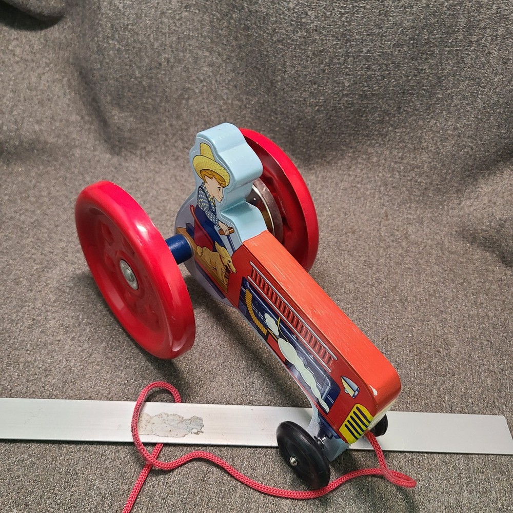 Schylling Toy Pull Tractor - Excellent Condition / Bells Excellent Condition