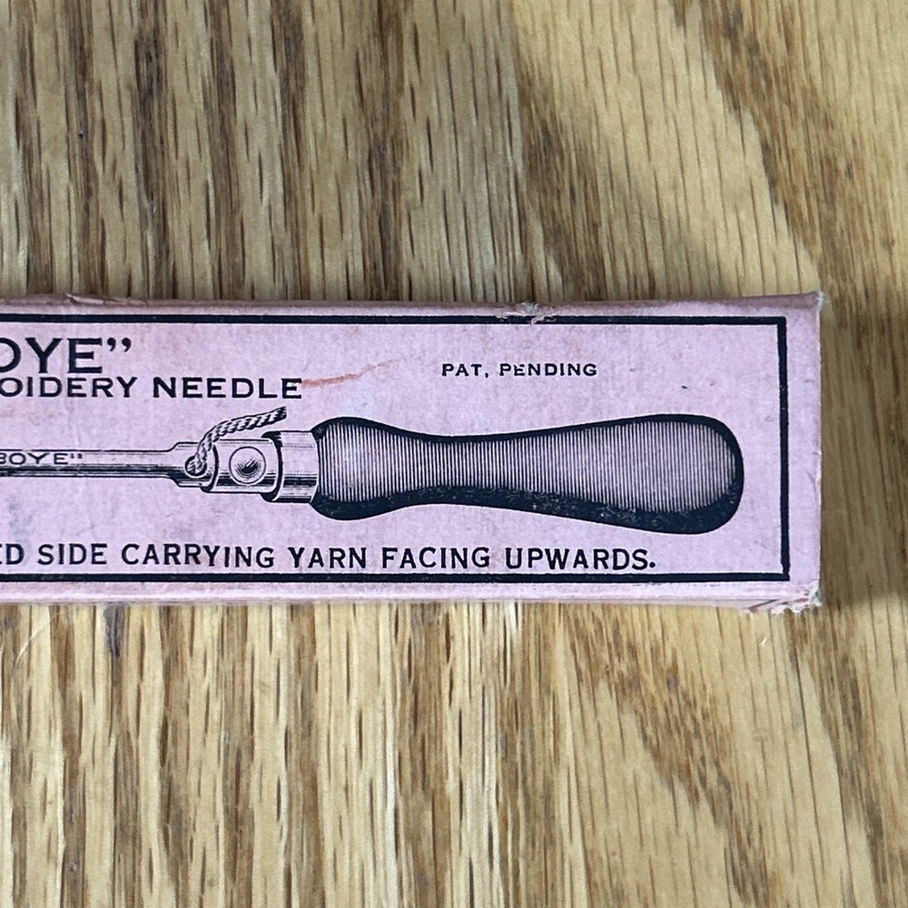 Vintage Boye Embroidery Punch Needle Tool – Complete w/ Box & Guide