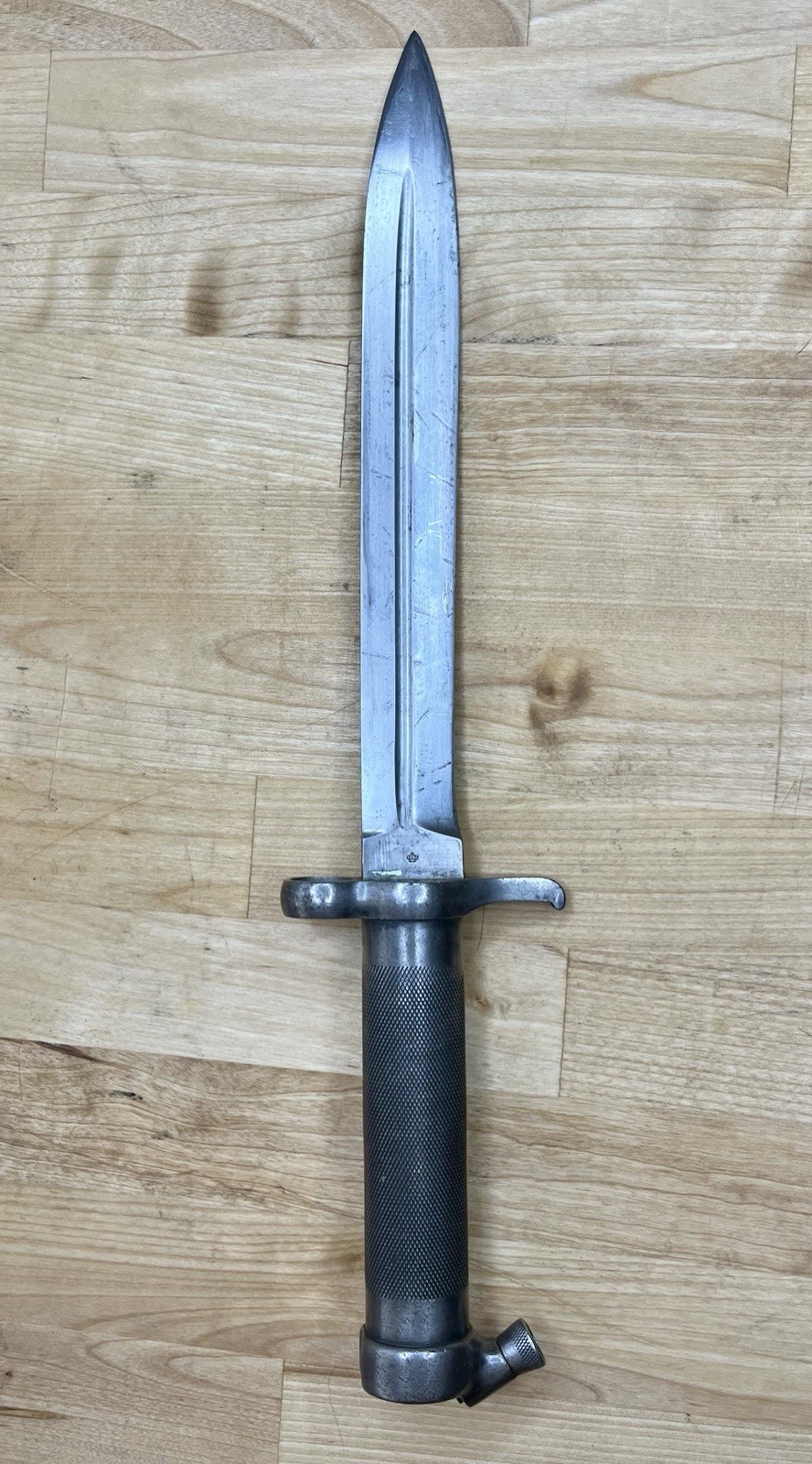 Swedish Mauser M1896 Bayonet & Scabbard Pre WW1 Post War Crown & Unit Markings