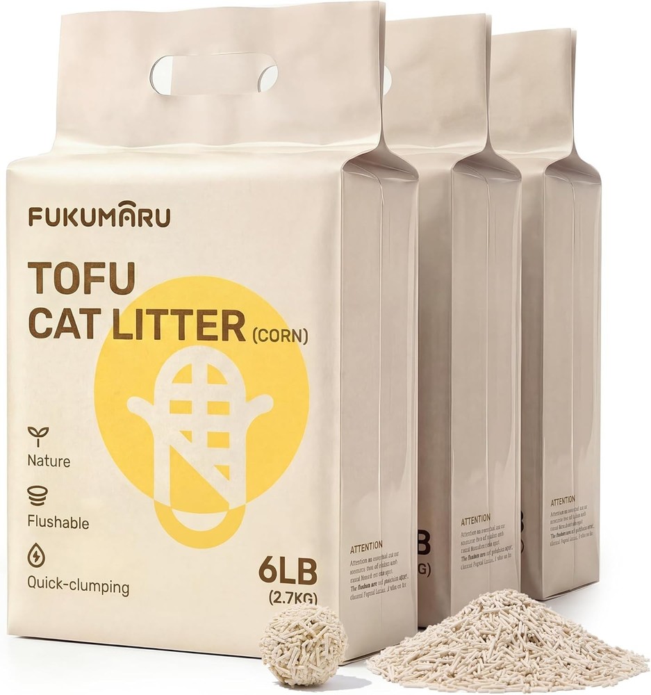 Dust-Free Tofu Cat Litter 18lbs - Quick Clumping & Low Tracking Solution