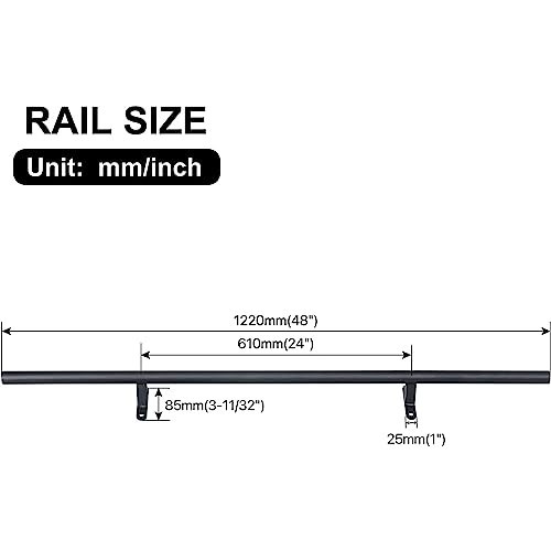 4FT Rolling Library Ladder Hardware Kit - DIY Adjustable Ladder System
